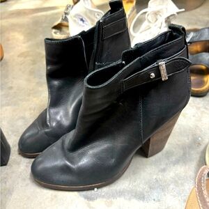 Leather coach booties 7